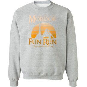 Annual Mordor Fun Run Funny Rings Movie Unisex Crewneck Sweatshirt in Saudi Arabia