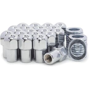 20 Lug Nuts 7 Chrome Dome Top .75 Shank Center Washers for Chevy for Camaro 67-81 for Chevelle 66-73 for Chevy II 62-68 for El Camino 59-60 64-81 for Malibu 64-67 73-81 for Nova 69-79 in Kuwait
