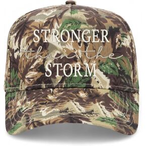 Stronger Than The Storm Hat | Premium Adjustable Snapback Baseball Trucker Hats for Men & Women in Kuwait