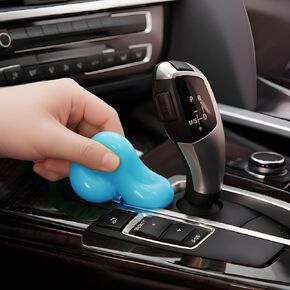 جل تنظيف السيارة، معجون تنظيف السيارة القابل لإعادة الاستخدام للتفاصيل الداخلية، مستلزمات تنظيف السيارة، أدوات تفصيل السيارات، سلايم السيارة لإزالة الغبار، ملحقات السيارة الداخلية، مجموعة تنظيف السيارة (أزرق، 0.8 أونصة) in Kuwait