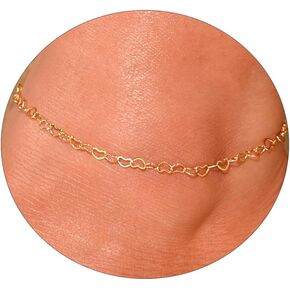 أساور الكاحل للنساء خلخال مطلي بالذهب 18 قيراط للنساء أساور الكاحل ذهبية أنيقة مقاومة للماء مع عين الشر واللؤلؤ والخرز وسلسلة بوهو اليومية خلخال الشاطئ هدية المجوهرات الصيفية in Kuwait