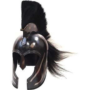 Trojan Helmet - Achilles - Steel with Black Crest in Saudi Arabia