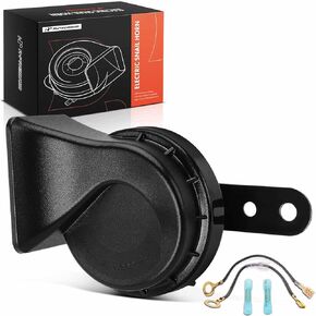 A-Premium Snail Horn Low Tone Universal Electric Horns - 12V 110dB - Compatible with most Universal Car, Trucks, Scooter, Motorcycles & Special Vehicles, 80 mm in Kuwait