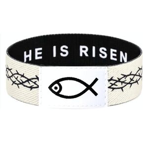 سوار آية للكتاب المقدس مع مسح سريع - مجوهرات الكتاب المقدس المسيحي - تذكير إيمان يومي - هدايا دينية ملهمة للنساء والرجال والمراهقين ، مثالية لعيد الشكر ، ظهور عيد الميلاد in Kuwait