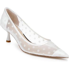 Jewel Badgley Mischka Elena Cap Toe Mesh Pumps in Saudi Arabia