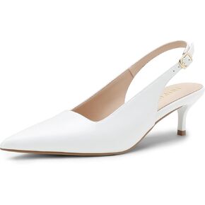 IDIFU IN2 Slingback Dress Shoes for Women Closed Pointed Toe Low Kitten Short Small Heels Ladies Brides Dressy Wedding Formal Office Party Evening Prom Comfortable Classy Trendy Cute Pumps Shoes in Saudi Arabia