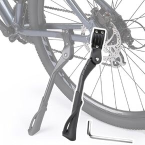 Bike Kickstand for Polygon Xtrada 5, Aluminum Adjustable Kickstand Foot Side Stand Suppor Rear Side Bicycle Stand with Non-Slip Rubber Foot,A in Saudi Arabia