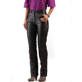 brandMe Women's Leather Pant Genuine Lambskin Skinny Slim fit Leather Pants MP123 in Saudi Arabia