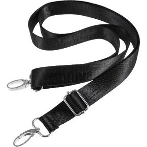 1 Inch Wide Purse Straps Replacement Crossbody, Nylon Shoulder Strap, Adjustable Strap with Clips for Briefcase Handbags Laptop, Luggage, Camera, Guitar Bag, Black in Kuwait