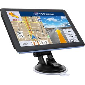 7" GPS Navigator for Car Truck RV, Car GPS Navigation System with 2025 Maps, Lifetime Free Updates, Voice Guidance, Speed & Red-Light Camera Alerts, Custom Truck Routing in Kuwait