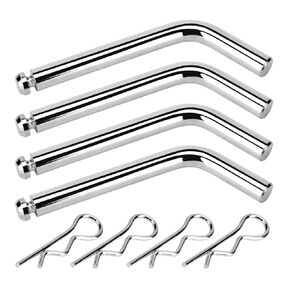 4 Pcs Replacement 5th Wheel Pins and Clips, 1/2 Inch Diameter Fits 5th Wheel Hitch and 5th Wheel Rail Gooseneck Hitches in Kuwait
