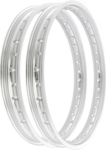 Rising Sun Silver Aluminum Rim Set - Compatible with Honda CT90 Trail 90-1966-1979 in Saudi Arabia