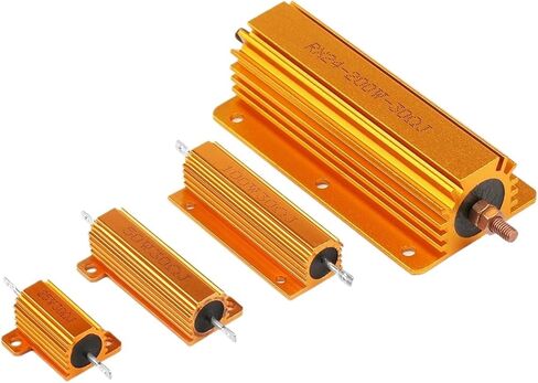 1 قطعة 5 واط 10 واط 25 واط 50 واط 100 واط الألومنيوم الطاقة معدن قذيفة Wirewound المقاوم RX24 0.1R ~ 10K 1 2 3 5 6 8 10 20 1 كيلو 10 كيلو أوم الذهب المقاومات (50 واط 30R) in Saudi Arabia