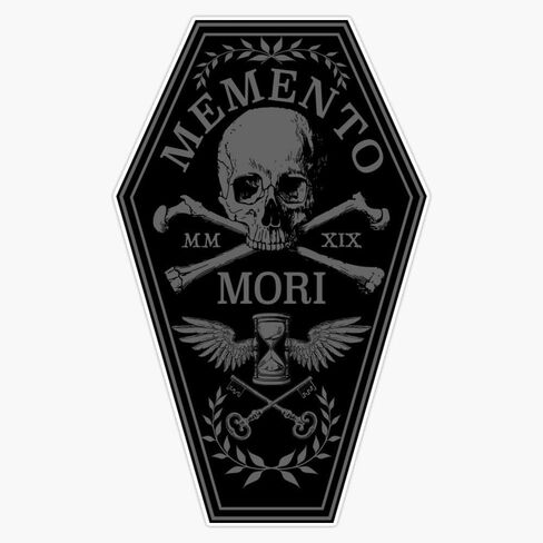Memento Mori Vinyl Waterproof Sticker Decal Car Laptop Wall Window Bumper Sticker 5" in Saudi Arabia