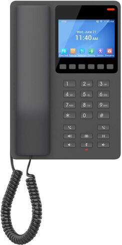 Grandstream GHP631W Hotel IP Phone | 2 Lines, 2 SIP Accounts | 3.5-Inch Color Display | Wi-Fi 6 | Black in Saudi Arabia