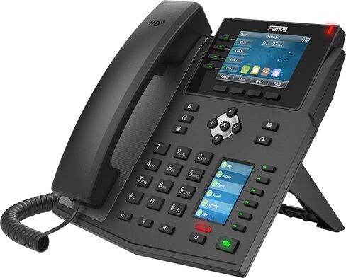 هاتف Fanvil X5U V2 IP مع شاشة ملونة 3.5 بوصة، صوت عالي الدقة، منافذ جيجابت مزدوجة، PoE، 16 خط SIP، هاتف مكتب VoIP احترافي للمكتب ومركز الاتصال والاتصالات التجارية in Saudi Arabia