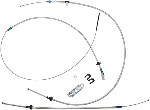 Inline Tube Compatible with 1966-70 B-Body Mopar Complete Parking Brake Cable Kit, Stainless in Saudi Arabia