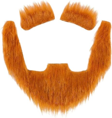 Fake Mustaches, Self Adhesive Novelty Beard Fiesta Masquerade Costume Accessories for St. Patrick's Day Party Supplies in Saudi Arabia