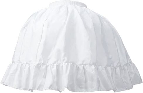 DICOSMETIC Women’s Petticoat Skirts White Short Petticoat Skirt Women Crinoline Petticoat Cotton Elastic Waist Petticoats 45cm Short Underskirt for Lolita and Tutu Skirts in Saudi Arabia