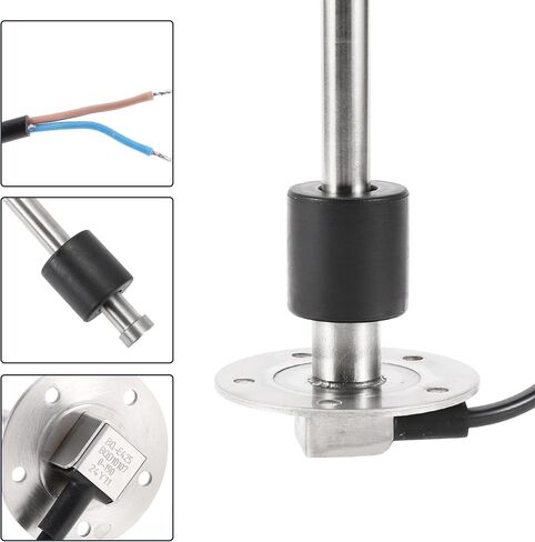 1set Fuel Sending Unit and Gauge Kit 16.73" Length Boat Fuel Sending Unit Marine Fuel Sender Unit Black Silver Tone Metal 0-190 Ohm in Saudi Arabia