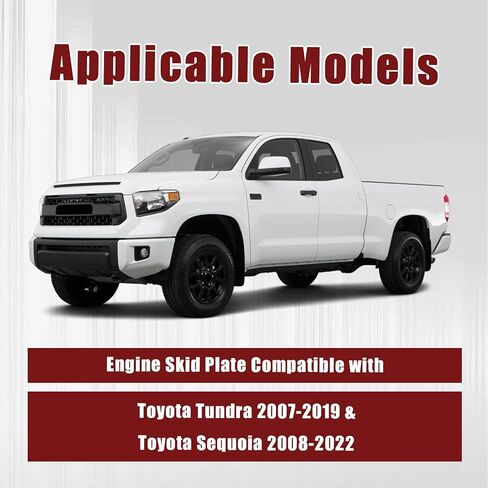 Engine Skid Plate Compatible with Toyota Tundra 2007-2019&Toyota Sequoia 2008-2022 Front Bumper Skid Plate Under Guard Replace# 514100C010, 51410-0C010 in Saudi Arabia