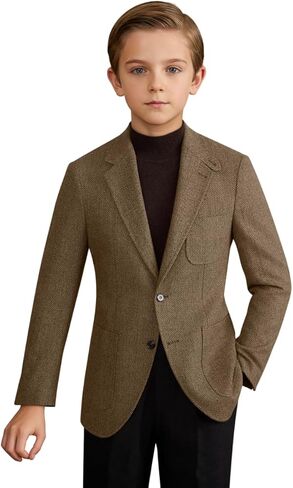 الأولاد تويد البدلة السترة الرجعية متعرجة سليم صالح سترة الصبي الرياضة معاطف سهرة أنيقة الزفاف العودة للوطن حفلة موسيقية in Kuwait