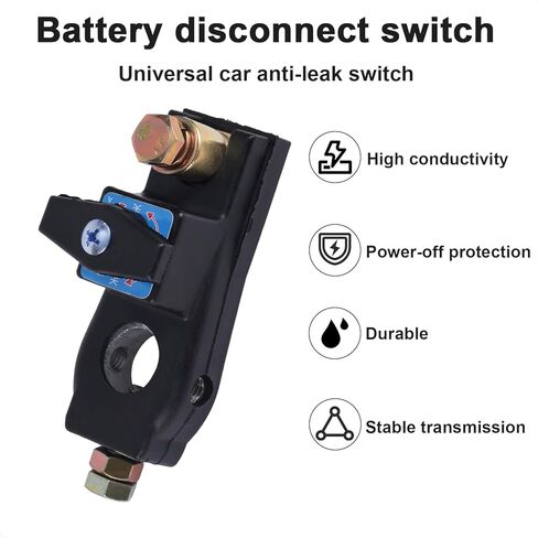 Battery Disconnect Switch, Heavy Duty Quick Disconnect Battery Cut Off Switch High Current Master Power Cut Isolator Kill Button for 12v 24v Car RV and Marine in Saudi Arabia