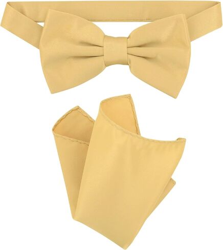 Vesuvio Napoli BowTie Solid Baby Blue Color Mens Bow Tie & Handkerchief in Saudi Arabia