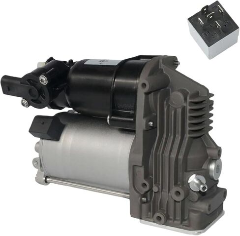 Air Suspension Compressor Pump + Relay 37106793778 Compatible With BMW E61 520d 525d 520i 523i 525i 530i 545i 525xd 530xd 525xi 530xi in Kuwait