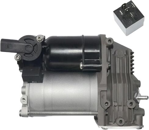 Air Suspension Compressor Pump + Relay 37106793778 Compatible With BMW E61 520d 525d 520i 523i 525i 530i 545i 525xd 530xd 525xi 530xi in Kuwait