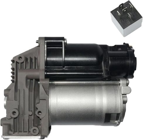 Air Suspension Compressor Pump + Relay 37106793778 Compatible With BMW E61 520d 525d 520i 523i 525i 530i 545i 525xd 530xd 525xi 530xi in Kuwait