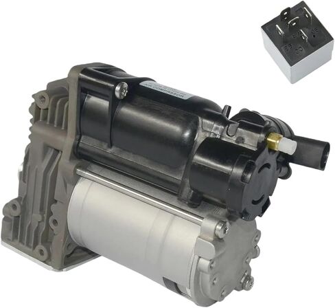 Air Suspension Compressor Pump + Relay 37106793778 Compatible With BMW E61 520d 525d 520i 523i 525i 530i 545i 525xd 530xd 525xi 530xi in Kuwait
