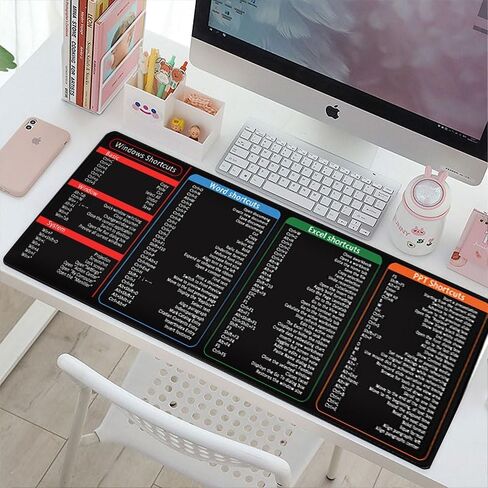 Non-Slip Desk Pad Protector for Mouse, Large Mouse Pad for Writing Desk, Office, Home, Laptop Blotter and Workspace Efficiency, Black, 11.8x27.5 Inch in Saudi Arabia