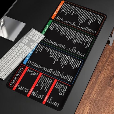 Non-Slip Desk Pad Protector for Mouse, Large Mouse Pad for Writing Desk, Office, Home, Laptop Blotter and Workspace Efficiency, Black, 11.8x27.5 Inch in Saudi Arabia