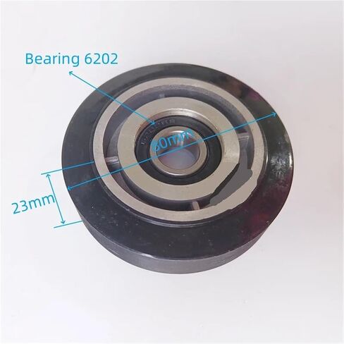Escalator Step Roller Black Wheel 80 * 23 * 6202 Escalator Elevator Spare Parts OD 80mm W 23mm Bearing 6202RS in Saudi Arabia