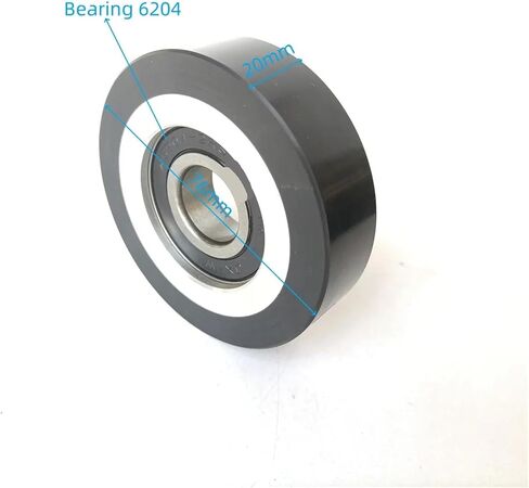 76 * 20 * 6204 Escalator Parts Step Roller Aluminum Alloy Wheel Hub OD 76mm W 20mm Bearing 6204-2RS in Saudi Arabia