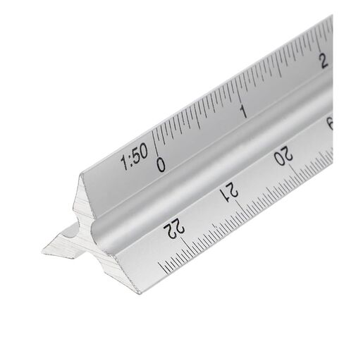 معدن ألومنيوم 30 سم لمسطرة فنية للمهندس المعماري بمقياس المثلث in Kuwait