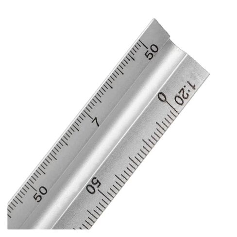 معدن ألومنيوم 30 سم لمسطرة فنية للمهندس المعماري بمقياس المثلث in Kuwait