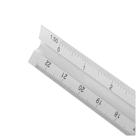 معدن ألومنيوم 30 سم لمسطرة فنية للمهندس المعماري بمقياس المثلث in Kuwait