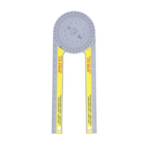 Multifunction Miter Saw Protractor with Measuring Rulers 360 Degree Rotatable Dual Scale Layout Tool for Woodworking Cutting Angle Measurement in Saudi Arabia