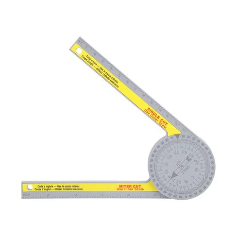 Multifunction Miter Saw Protractor with Measuring Rulers 360 Degree Rotatable Dual Scale Layout Tool for Woodworking Cutting Angle Measurement in Saudi Arabia