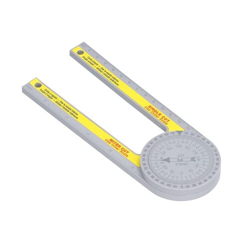 Multifunction Miter Saw Protractor with Measuring Rulers 360 Degree Rotatable Dual Scale Layout Tool for Woodworking Cutting Angle Measurement in Saudi Arabia