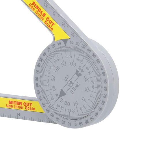 Multifunction Miter Saw Protractor with Measuring Rulers 360 Degree Rotatable Dual Scale Layout Tool for Woodworking Cutting Angle Measurement in Saudi Arabia