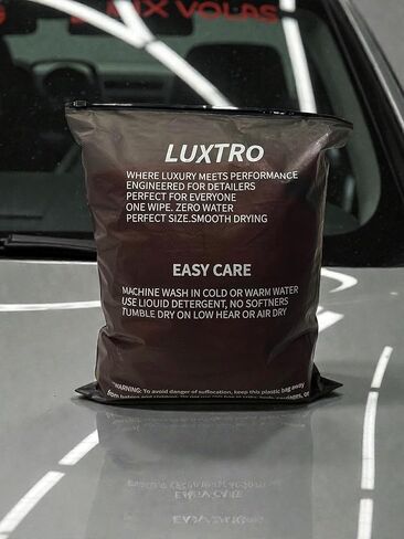24"x36" Car Drying Towel – Dual-Color Black & Crimson Red | 1300 GSM Twist Loop Microfiber | Ultra Absorbent, Lint-Free, Scratch-Free | Fast Drying for Cars, Trucks & SUVs in Saudi Arabia