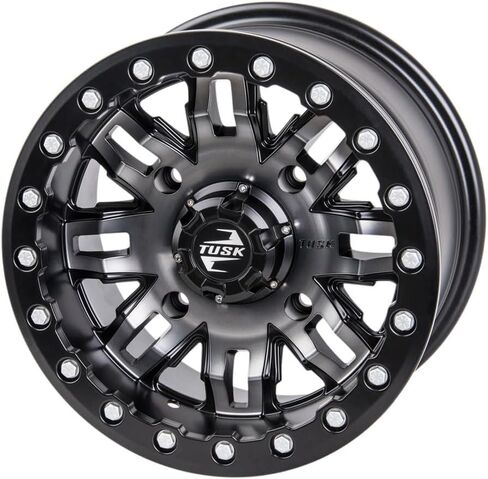 4/137 Tusk Teton Beadlock Wheel 15x10 5.0 + 5.0 Gun Metal/Black for Can-Am Maverick X3 Max Turbo 64 Inch 2018-2020 in Saudi Arabia