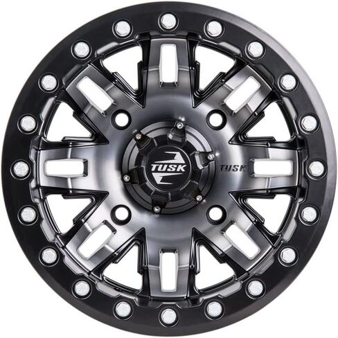 4/137 Tusk Teton Beadlock Wheel 15x10 5.0 + 5.0 Gun Metal/Black for Can-Am Maverick X3 Max Turbo 64 Inch 2018-2020 in Saudi Arabia