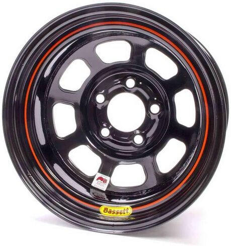 عجلة باسيت مقاس 15 × 8 بوصة، 5 على 4.75 بوصة، 3 إيقاف IMCA باللون الأسود 58DC3I in Kuwait
