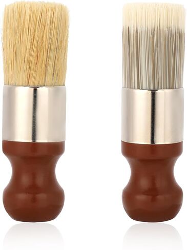 2pcs Leather Furniture Salve Brushes, Wood Cleaning Brush with Ergonomic Handle Durable Repair Salve Wax Tool for Leather & Furniture Maintenance in Saudi Arabia