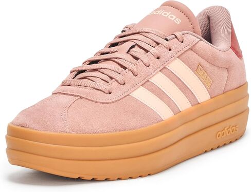 adidas Womens VL Court Maroon/White/Off-White 8 Medium in Saudi Arabia