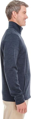 Devon & Jones Men's Newbury Mélange Fleece Quarter-Zip XL NAVY HEATHER in Saudi Arabia